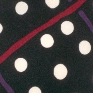 PAUL JOHN 100% SILK TIE! ENGLAND Black white dots